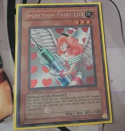 Yugioh Injection Fairy Lily LOD-100 Secret Rare 1st Ed - Image 1