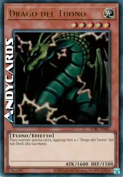 DRAGO DEL TUONO (Thunder Dragon) • Ultra R • LCKC IT067 • Unl • Yugioh ANDYCARDS - Image 1