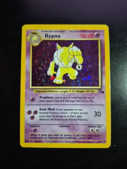 Hypno 8/62 MP/HP Played Fossil Set 1999 Pokemon Card Holo Rare Holofoil - Image 1