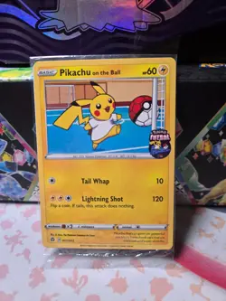 Pokemon Pikachu TCG Promo Card On the Ball Futsal, 001/005 (SEALED) - Image 1