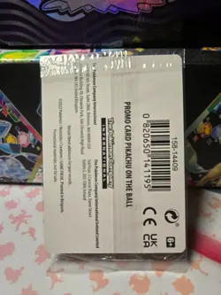 Pokemon Pikachu TCG Promo Card On the Ball Futsal, 001/005 (SEALED) - Image 2