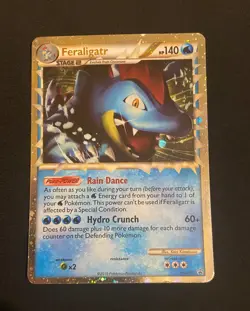 Pokemon Card Feraligatr HGSS07 Black Star Promo Prime Holo Light Play - Image 1