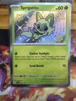 Pokemon TCG Sprigatito Black Star Promos Holo Card 076 - Image 1