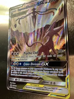 Espeon & Deoxys GX SM240 Black Star Promo Holo - TAG TEAM Pokemon Card NM - Image 2