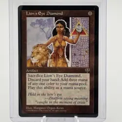 RARE Lion's Eye Diamond MTG Card Near Mint NM Condition MTG Mirage Set 1996 - Image 1