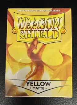 Dragon Shield Matte Yellow Card Sleeves (100 Ct) - Image 1