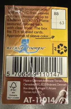 Dragon Shield Matte Yellow Card Sleeves (100 Ct) - Image 3