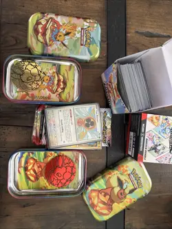Pokemon Prismatic Evolutions Lot Of 100 Cards. 2 Tins Opened Tins Incl. - Image 3