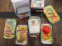 Pokemon Prismatic Evolutions Lot Of 100 Cards. 2 Tins Opened Tins Incl. - Image 4