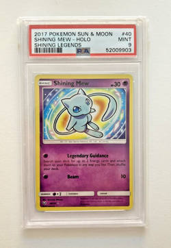 Pokemon Card Shining Mew Holo 40/73 Shiny Legends ENG Mint PSA 9 - Image 1