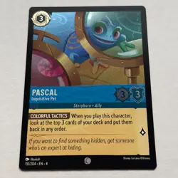 Pascal 151/204 Disney Lorcana Ursula's Return Common Cold Foil Card NM - Image 1