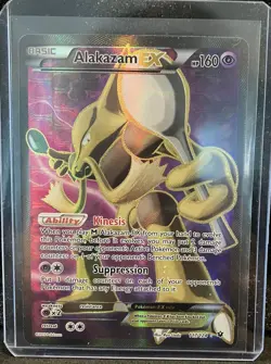 Alakazam EX Holo Pokemon Card #125/124 Fates Collide Full Art Rare 117/124 - Image 1