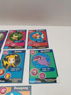 1998 Pokemon PokeTrivia Mewtwo Strikes Back Cards Lot of 14 Burger King Nintendo - Image 5