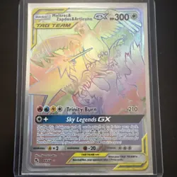 Pokemon Card Moltres & Zapdos & Articuno GX (Secret) 69/68 Hidden Fates Holo NM - Image 1