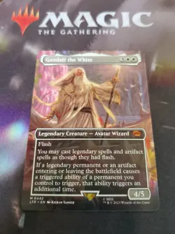 Mtg. Gandalf the White. Borderless. Lord of the Rings. Pack Fresh - Image 1