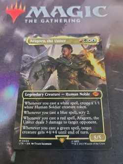 Mtg. Aragorn, the Uniter. Borderless. Lord of the Rings. Pack Fresh - Image 1