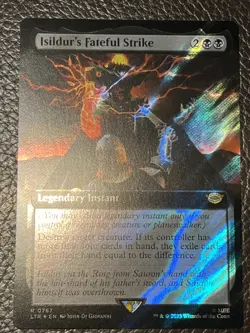 Mtg LTR-Lord Of The Rings- Isildur’s Fateful Strike -Extended Surge FOIL-NM - Image 1