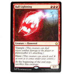 x4 Ball Lightning Foundations Red Creature Elemental Rare Playset MTG M/NM FDN - Image 1