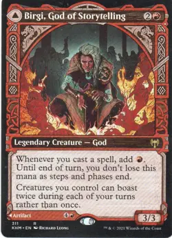 MTG: Kaldheim: Showcase Birgi, God of Storytelling: Lightly Played Condition - Image 1