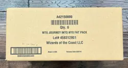 Magic the Gathering MTG Journey Into Nyx FAT PACK Factory Sealed Case (6 Boxes) - Image 1