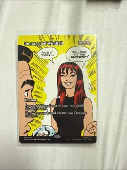 MTG Unexpected Windfall (Borderless) (29) | NM | Marvel Universe {MAR} - Image 1