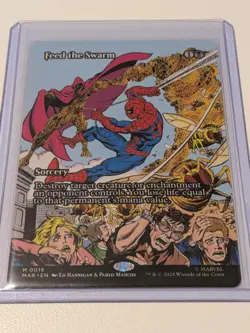 Feed the Swarm Borderless Regular: Spider-Man MTG (NM) - Image 1