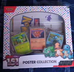 Nintendo Pokemon TCG Scarlet & Violet - 151 Poster Collection Box - 3 Packs 820650853166 - Image 1