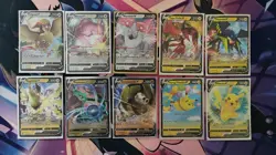 Pokemon card ultra rare bundle 10 cards as shown B - Image 1