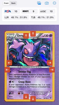 2015 Pokemon Gengar 60/162 Pokemon XY Breakthrough Holo NM/LP RAW - Image 3
