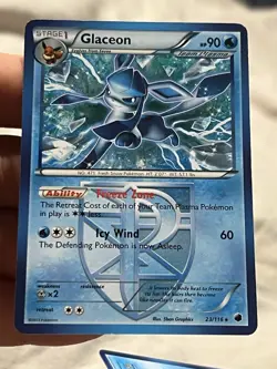 2x Pokemon TCG - Glaceon - 23/116 - Plasma Freeze - MP/LP Rare (2013) - Image 2