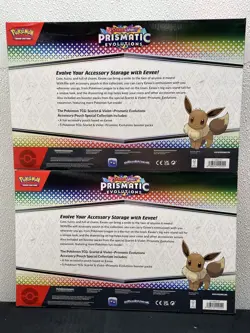Pokemon TCG: Prismatic Evolutions - Accessory Pouch Special Collection Lot of 2 - Image 2