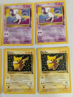 Vintage Lot 10 Pokemon Black Star Promo (5) #1 Ivy Pikachu and (5) #8 Mew - Image 4