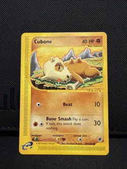 Pokemon TCG Cubone Expedition Base Set 103/165, Regular Common - Image 1