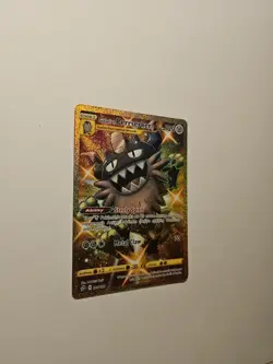 Pokemon TCG SWSH Rebel Clash Galarian Perrserker 205/192 Gold Secret Rare NM! - Image 2