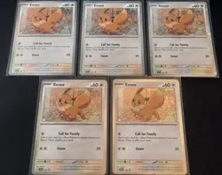 Eevee 200 Checklane Blister Black Star Promo Destined Rivals LOT-Pokemon (5qty) - Image 1