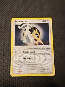 Pokemon Arceus AR5 Holo Platinum Arceus LP - Image 1