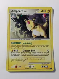 Pokemon: Ampharos LV. 52 1/17 Holo Rare. Pop Series 7. PL - Image 1