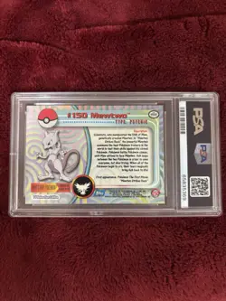 2000 Topps Chrome Pokemon TV Mewtwo Series 3 Foil PSA 9 - Image 2