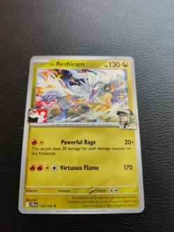 Pokemon TCG - N's Reshiram 116/159 Play Stamped Prize Pack Series 7 Journey Tog - Image 1