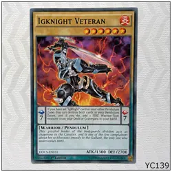 Igknight Veteran - DOCS-EN031 - Common 1st Edition Yugioh - Image 1