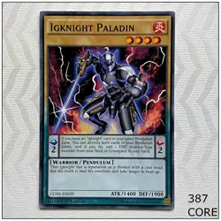 Igknight Paladin - CORE-EN029 - Common 1st Edition Yugioh - Image 1