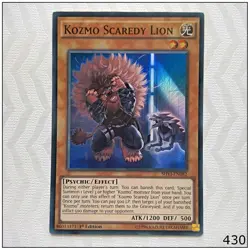 Kozmo Scaredy Lion - SHVI-EN082 - Super Rare 1st Edition Yugioh - Image 1