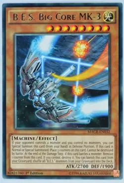 Yugioh B.E.S. Big Core MK-3 MACR-EN032 Rare 1st Edition - Image 1