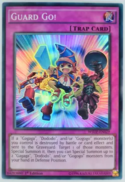 Yugioh Guard Go! WSUP-EN029 Super Rare 1st Edition - Image 1