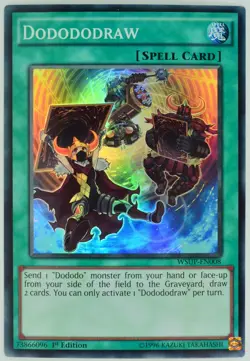 Yugioh Dodododraw WSUP-EN008 Super Rare 1st Edition - Image 1