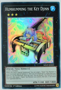 Yugioh Humhumming the Key Djinn WSUP-EN023 Super Rare 1st Edition - Image 1