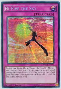 Yugioh Hi-Five the Sky WSUP-EN030 Prismatic Secret Rare 1st Edition - Image 1