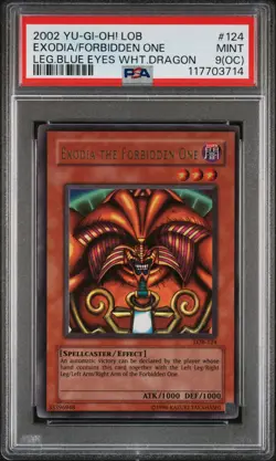 2002 #124 EXODIA THE FORBIDDEN ONE PSA 9 OC - Image 1