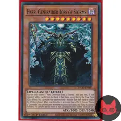 Yugioh Harr, Generaider Boss of Storms ETCO-EN027 Super Rare 1st Edition - Image 1