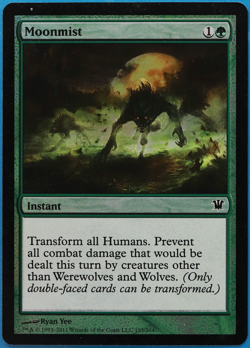 Moonmist FOIL Innistrad PLD Green Common MAGIC MTG CARD (ID# 505615) ABUGames - Image 1